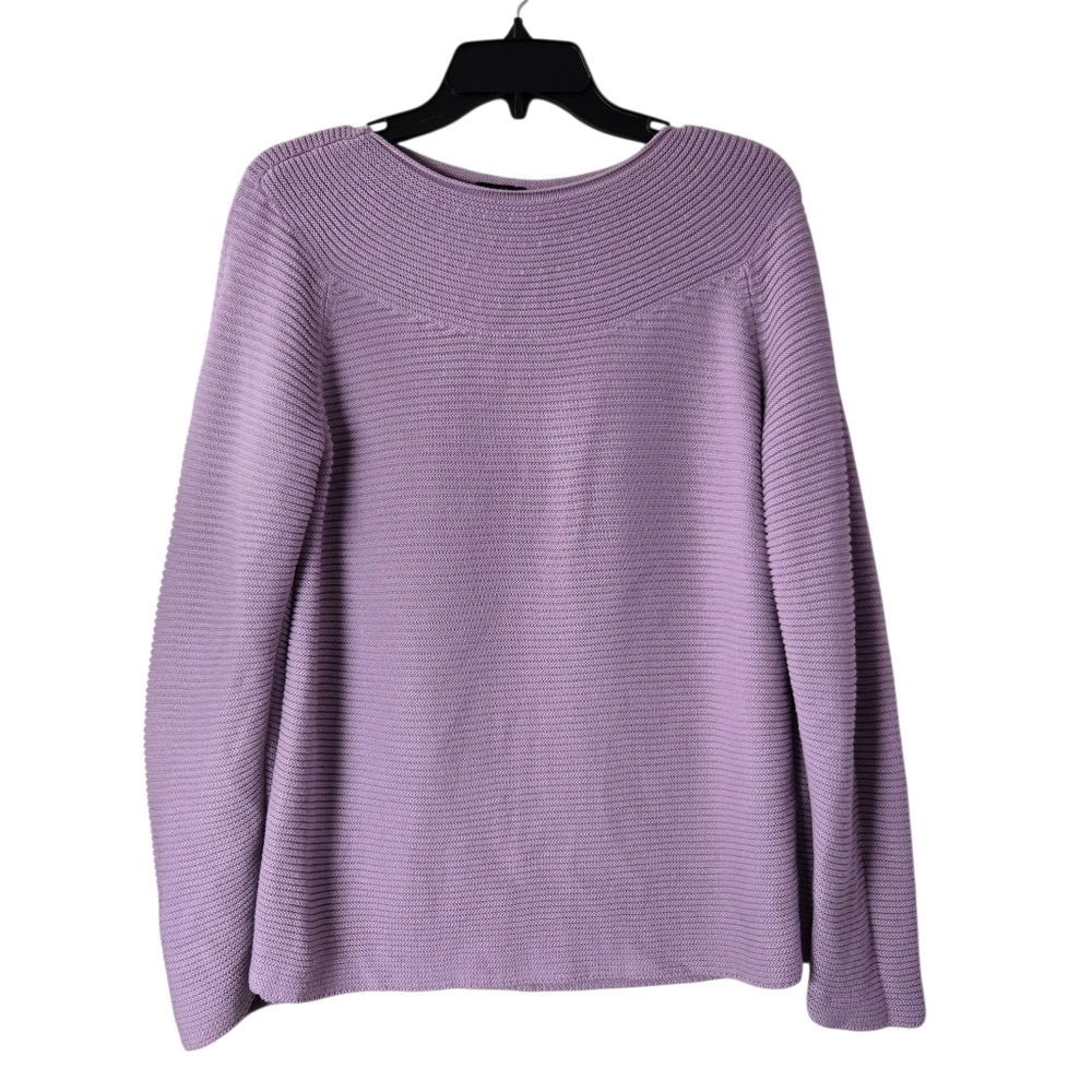Talbots Lavender Purple Ribbed Knit Sweater‎